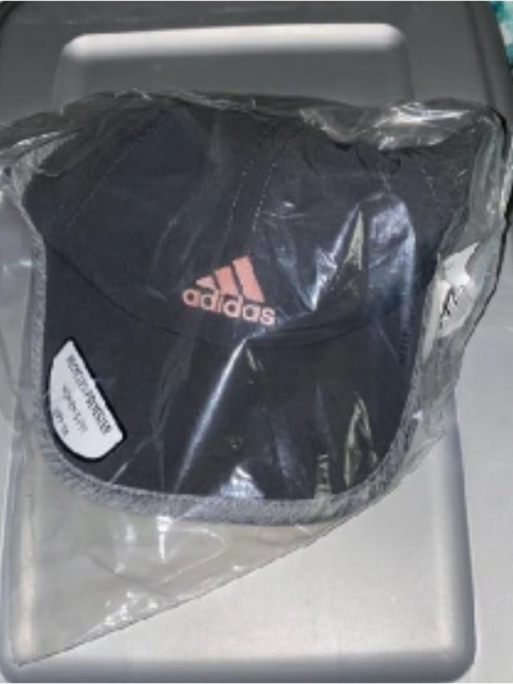adidas Black Cap with Pink Logo